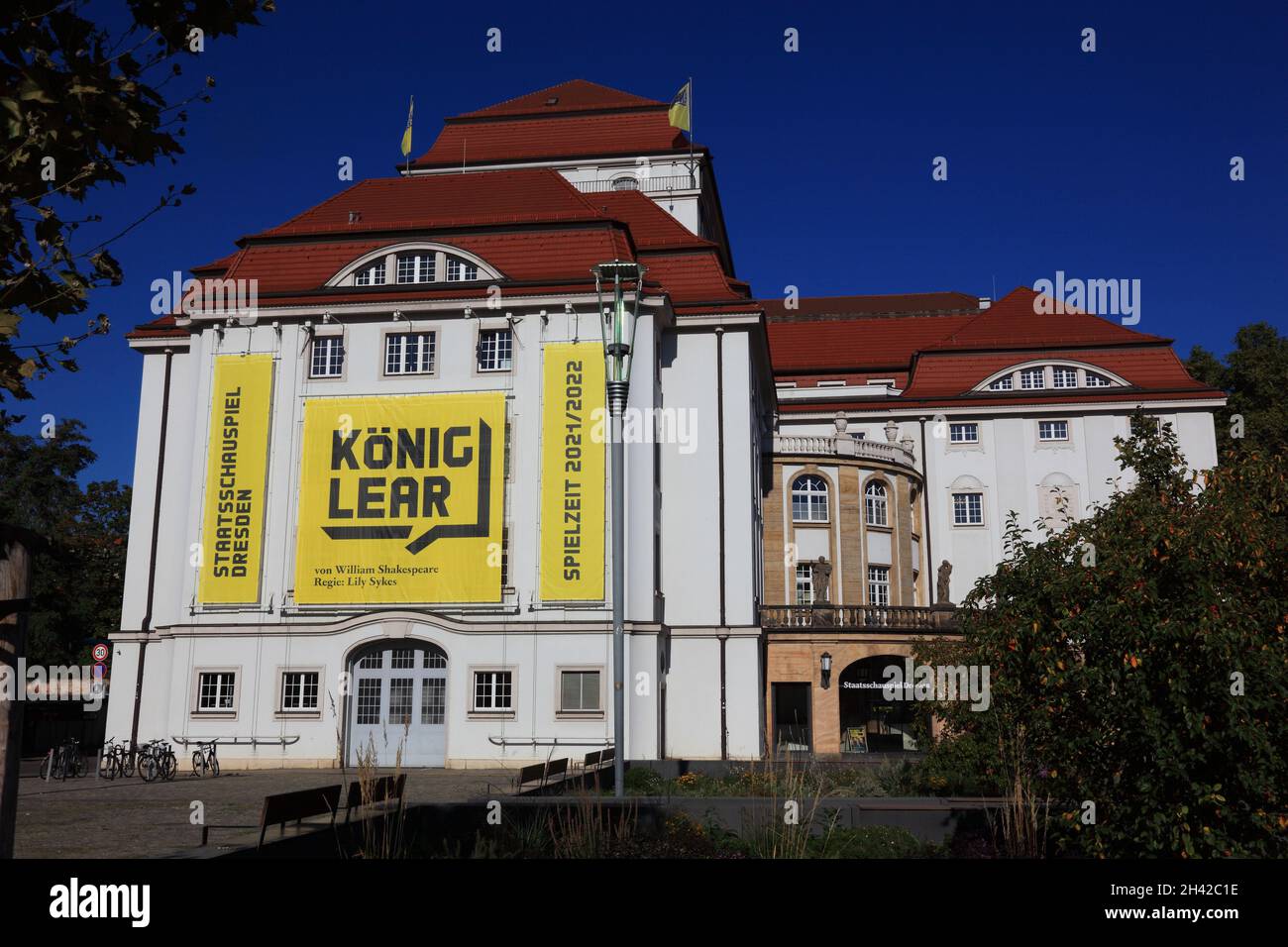 Staatsschauspiel Dresden, Schauspielhaus, Sachsen, Deutschland Foto de stock