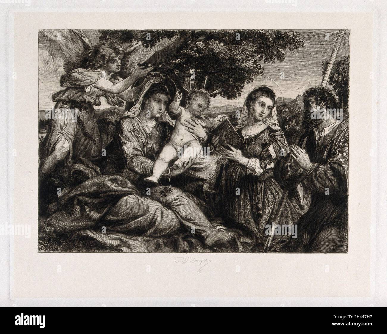 Santa María (la Santísima Virgen) con el Niño Cristo, San José, Santa