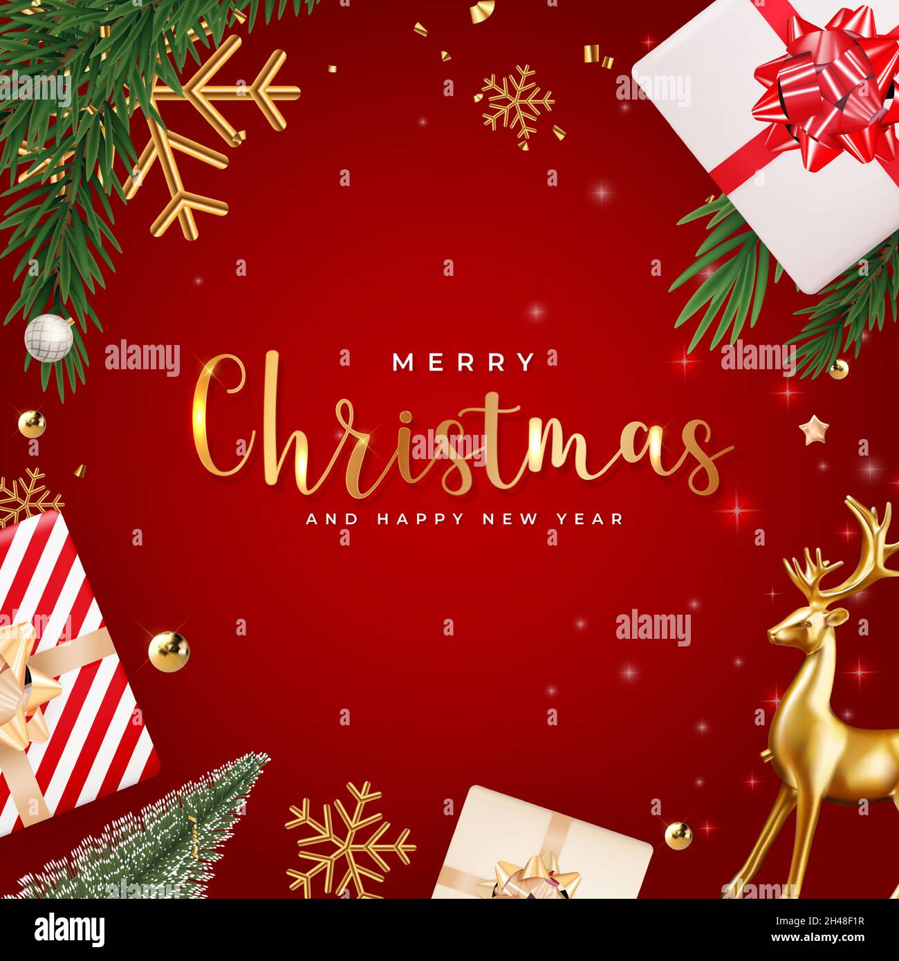 Fiesta de Navidad de fondo. Feliz Año Nuevo y Feliz Navidad Cartel Plantilla. Ilustración vectorial Imagen Vector de stock - Alamy Fiesta de Navidad de fondo. Feliz Año Nuevo y Feliz Navidad Cartel Plantilla. Ilustración vectorial Imagen Vector de stock - Alamy