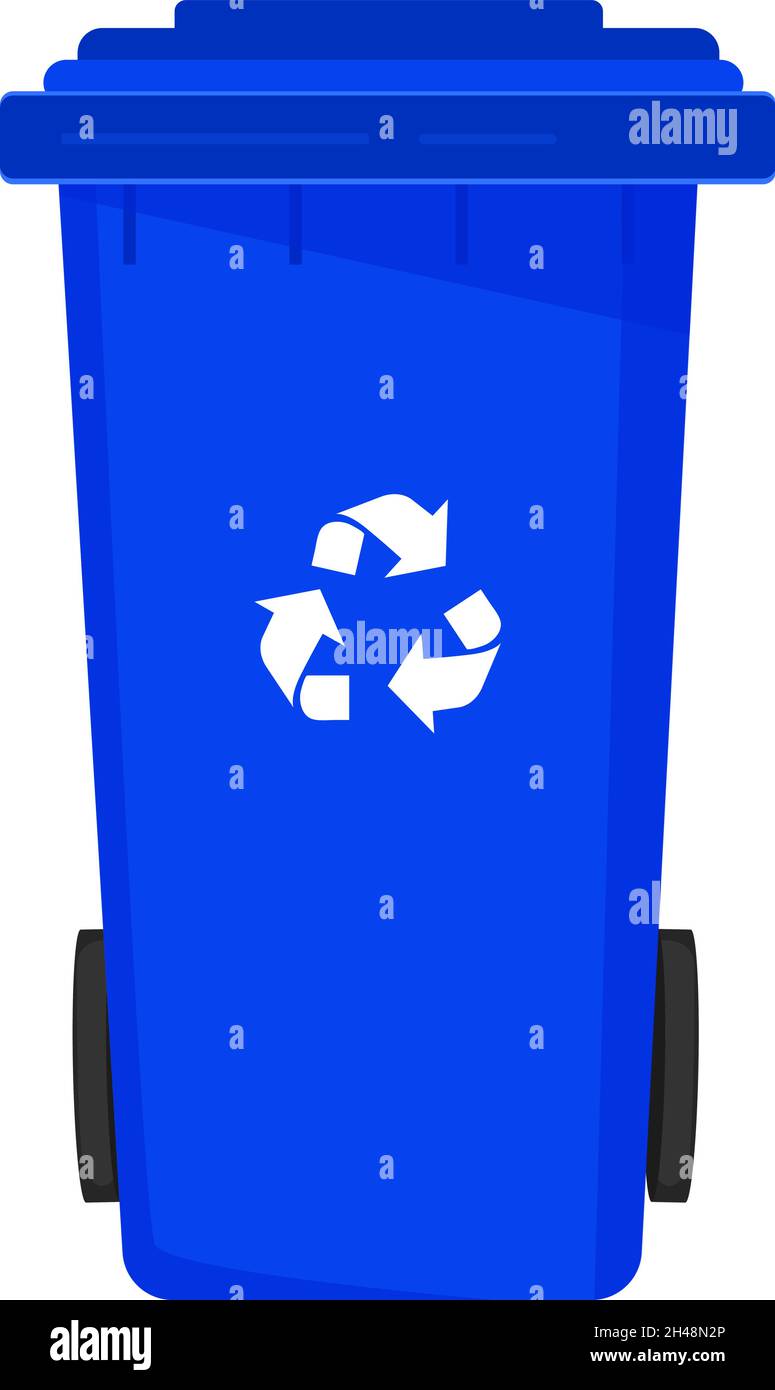 Cubo de online basura azul