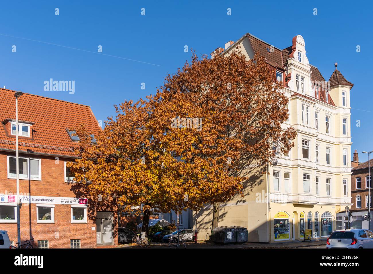 Goldener Oktober en der Kieler Innenstadt Foto de stock