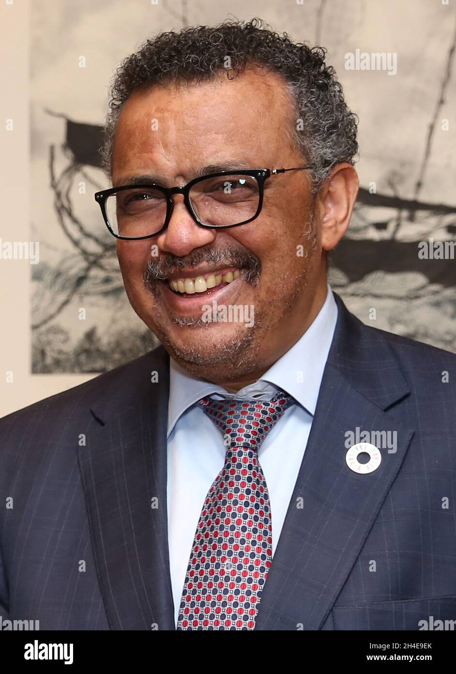 Foto del expediente de fecha 04/07/18 del Director General de la Organización Mundial de la Salud, el Dr. Tedros Adhanom Ghebreyesus, quien advirtió en su rueda de prensa diaria que la pandemia de Covid-19 es de â€œspeeding upâ€ y que los â€œworst todavía están por comeâ€. Fecha de emisión: Martes 30 de junio de 2020. Foto de stock