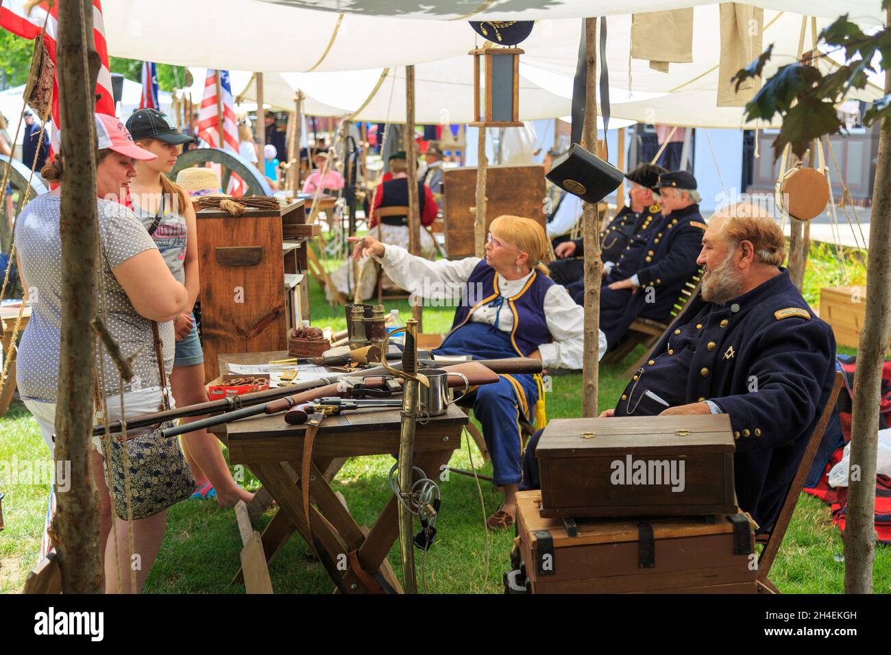 Gettysburg, PA, EE.UU. 2 de julio de 2016 Los Reactores que visten