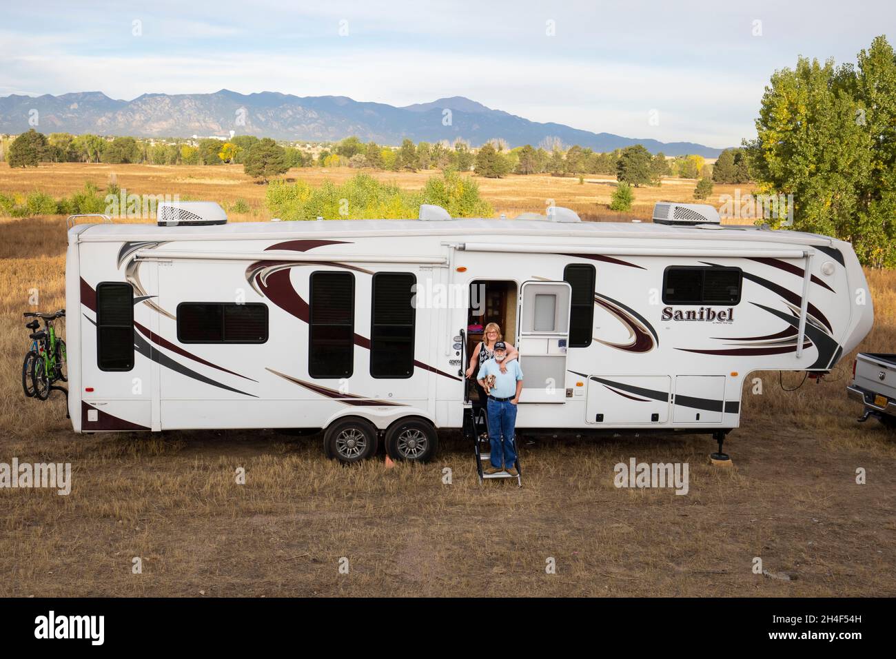 Vehículo de recreación RV Autocaravana y remolques de monóxido de carbono y  gas propano Detector Fotografía de stock - Alamy