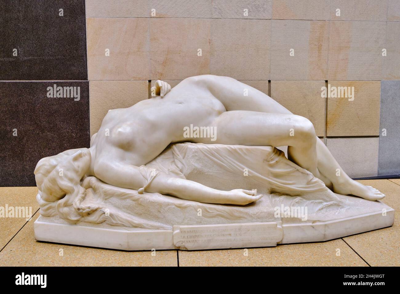 Francia, París, Museo de Orsay, escultura de Alexandre Schoenewerk Foto de stock