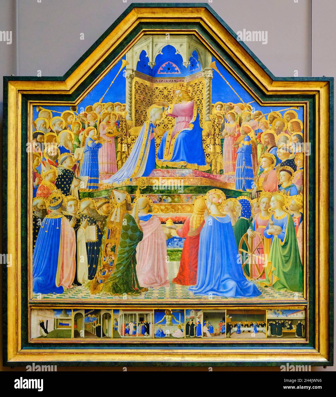 Francia, París, Museo del Louvre, la coronación de la Virgen María de