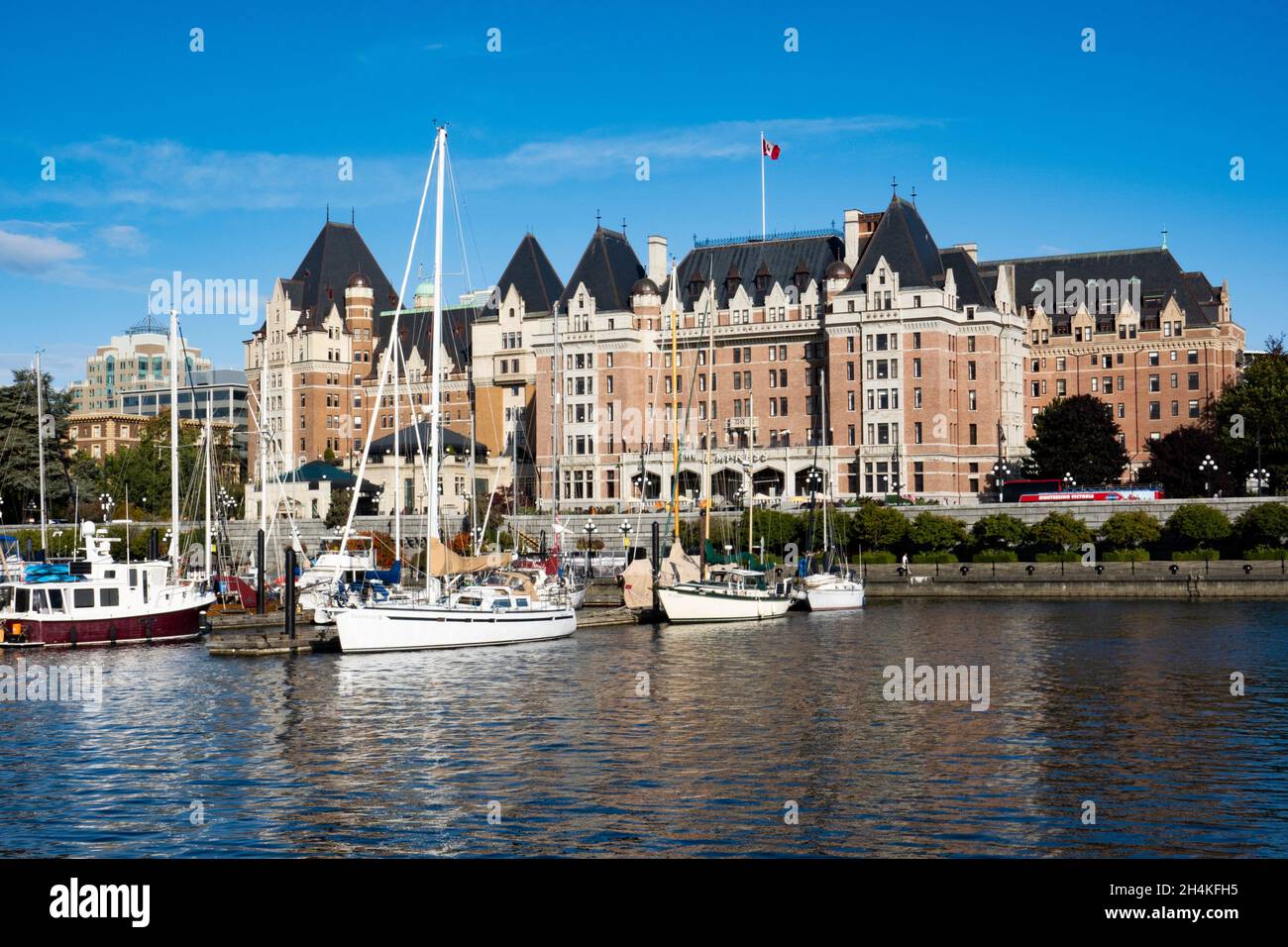 The Empress Hotel en Victoria, BC, Canadá. Foto de stock