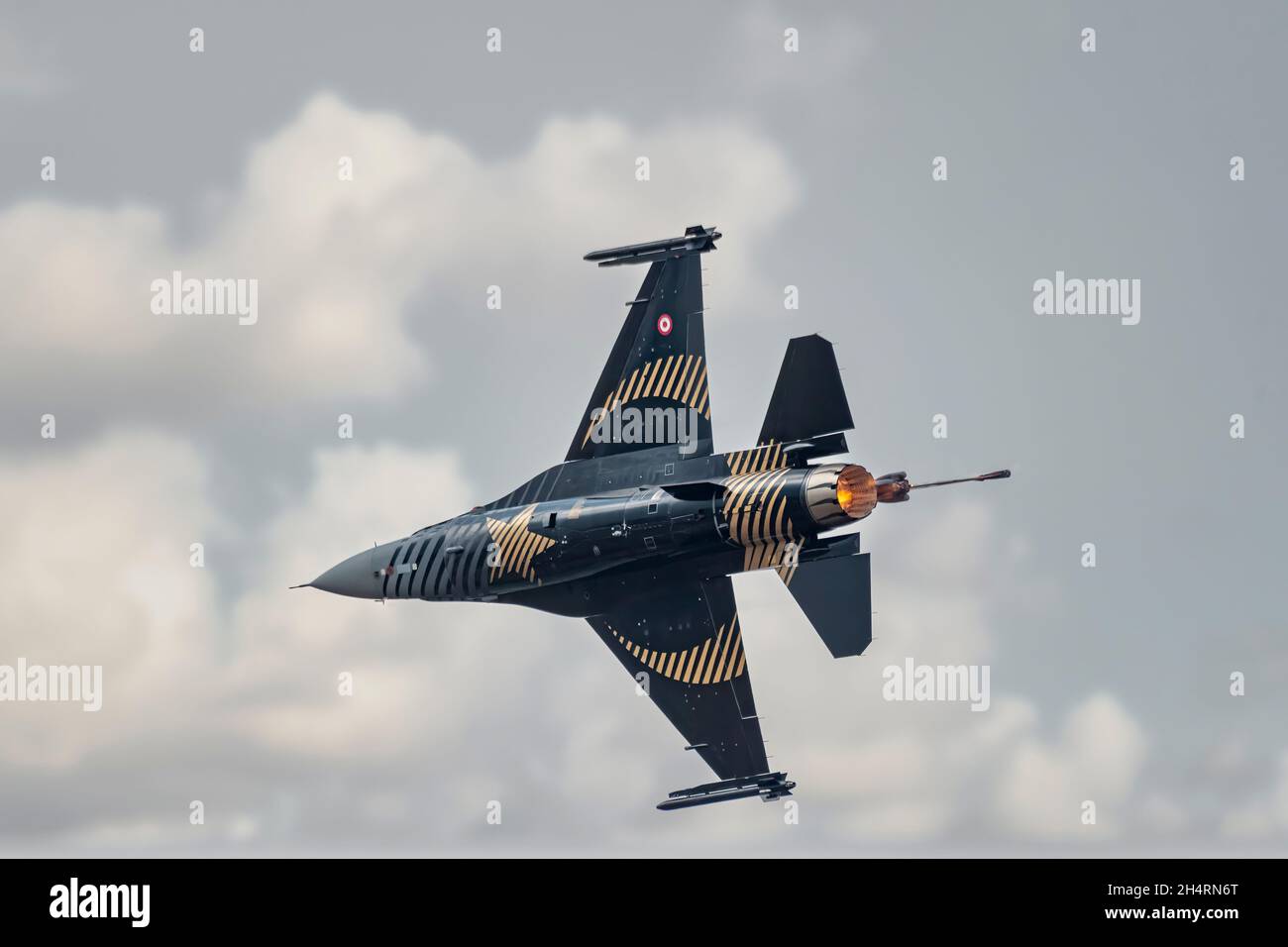 F16 de la Fuerza Aérea turca Foto de stock