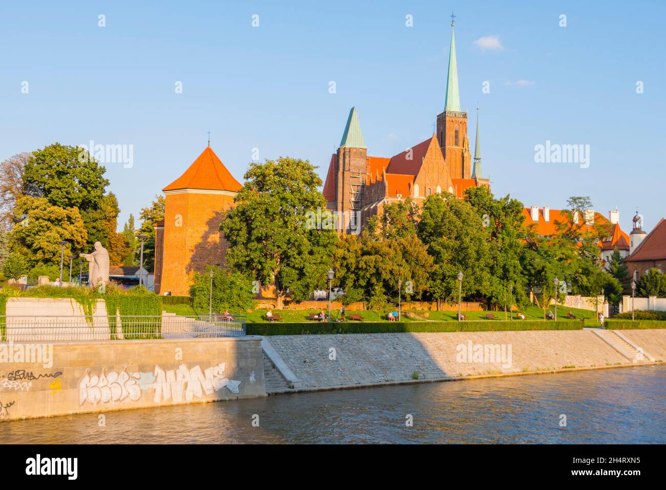 Ostrów Tumski, Isla de la Catedral, Wroclaw, Polonia Foto de stock