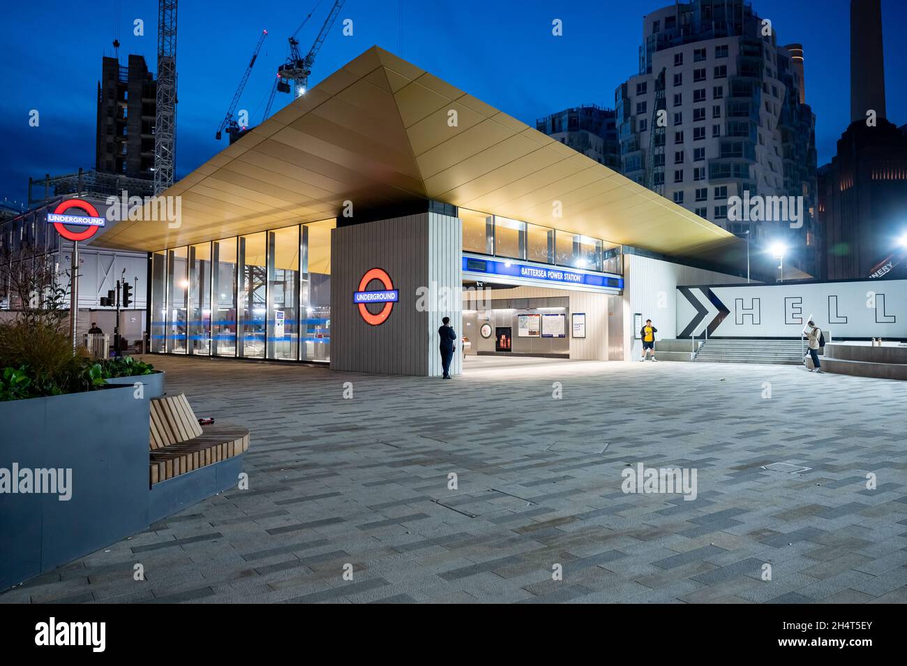 Estación de metro Battersea Power Station Foto de stock