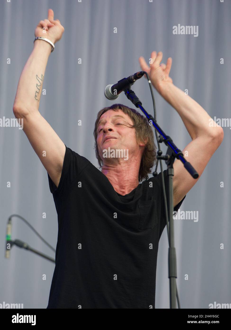 El Movimiento Temperance se representa en vivo el día 3 del Festival Download el 12 de junio de 2016 en Donington Park, Reino Unido Foto de stock