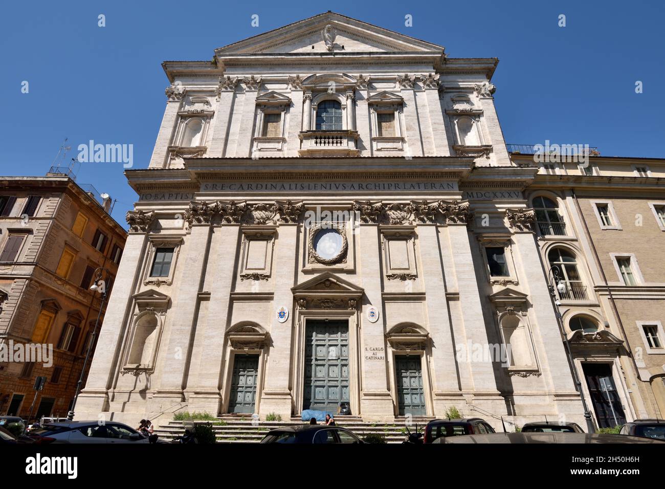 Italia, Roma, la iglesia de san carlo ai Catinari Foto de stock