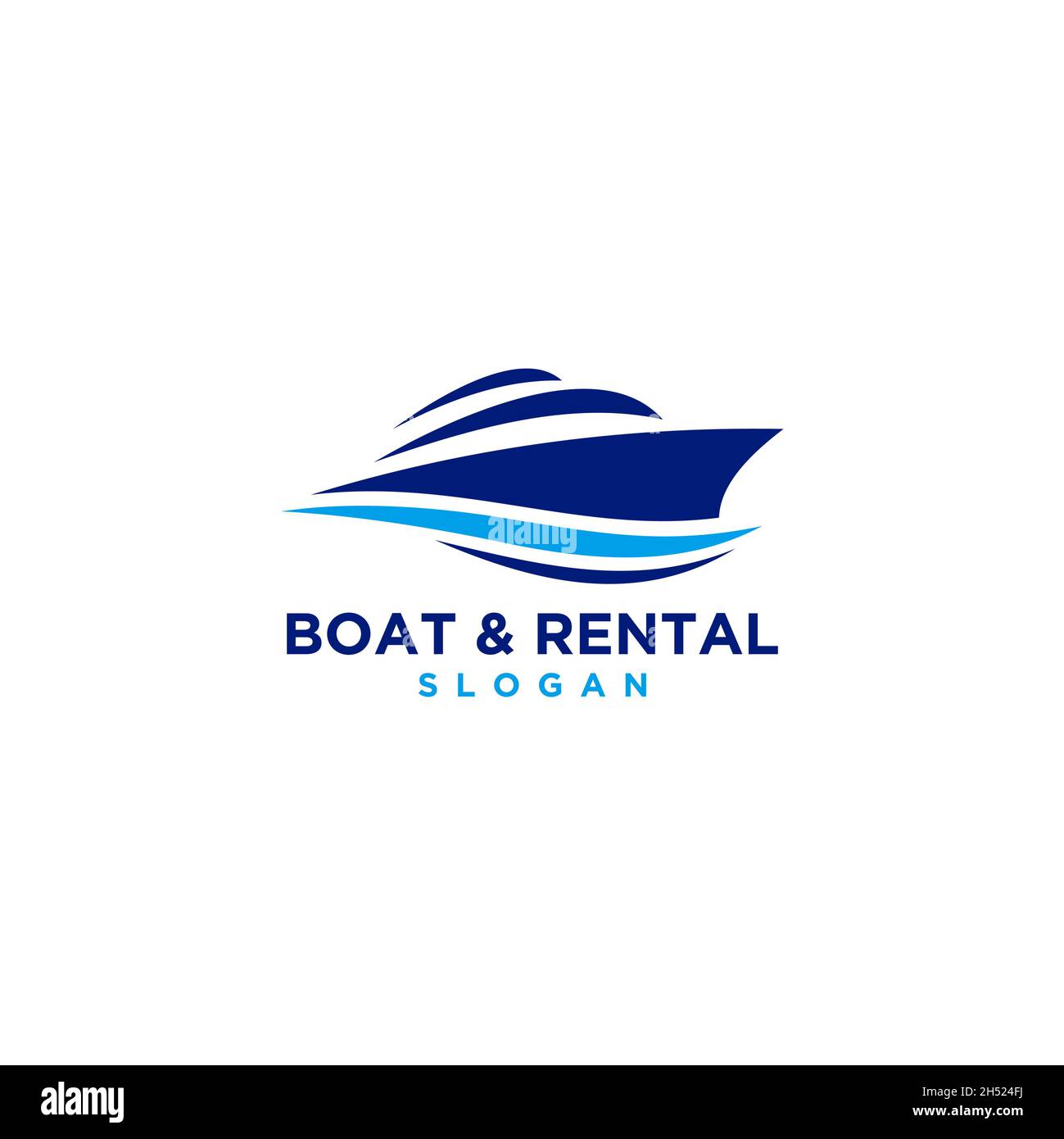 Plantilla de diseño de logotipos de barcos Marca de gráficos