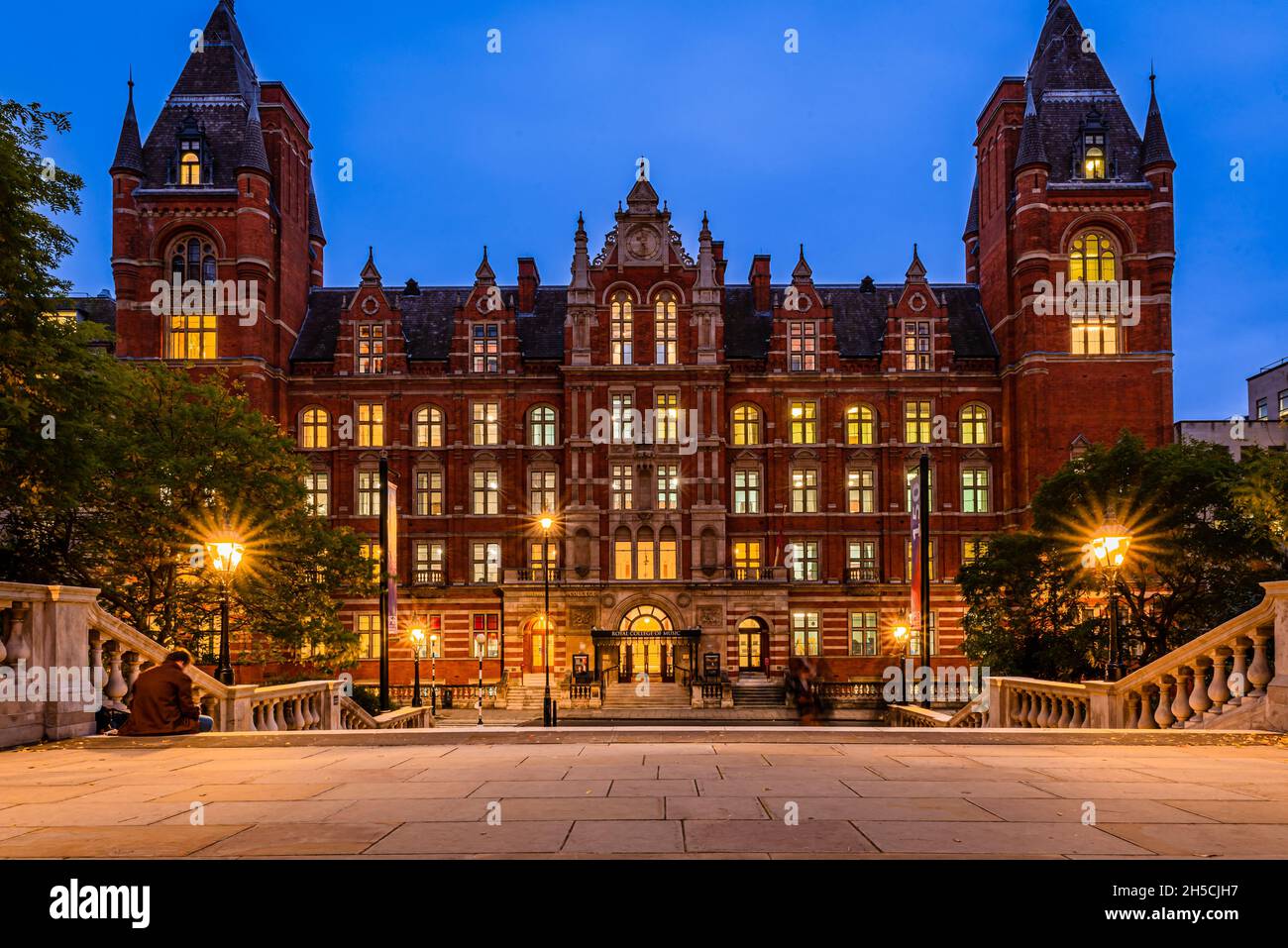 El Royal College of Music en Londres, Reino Unido Foto de stock
