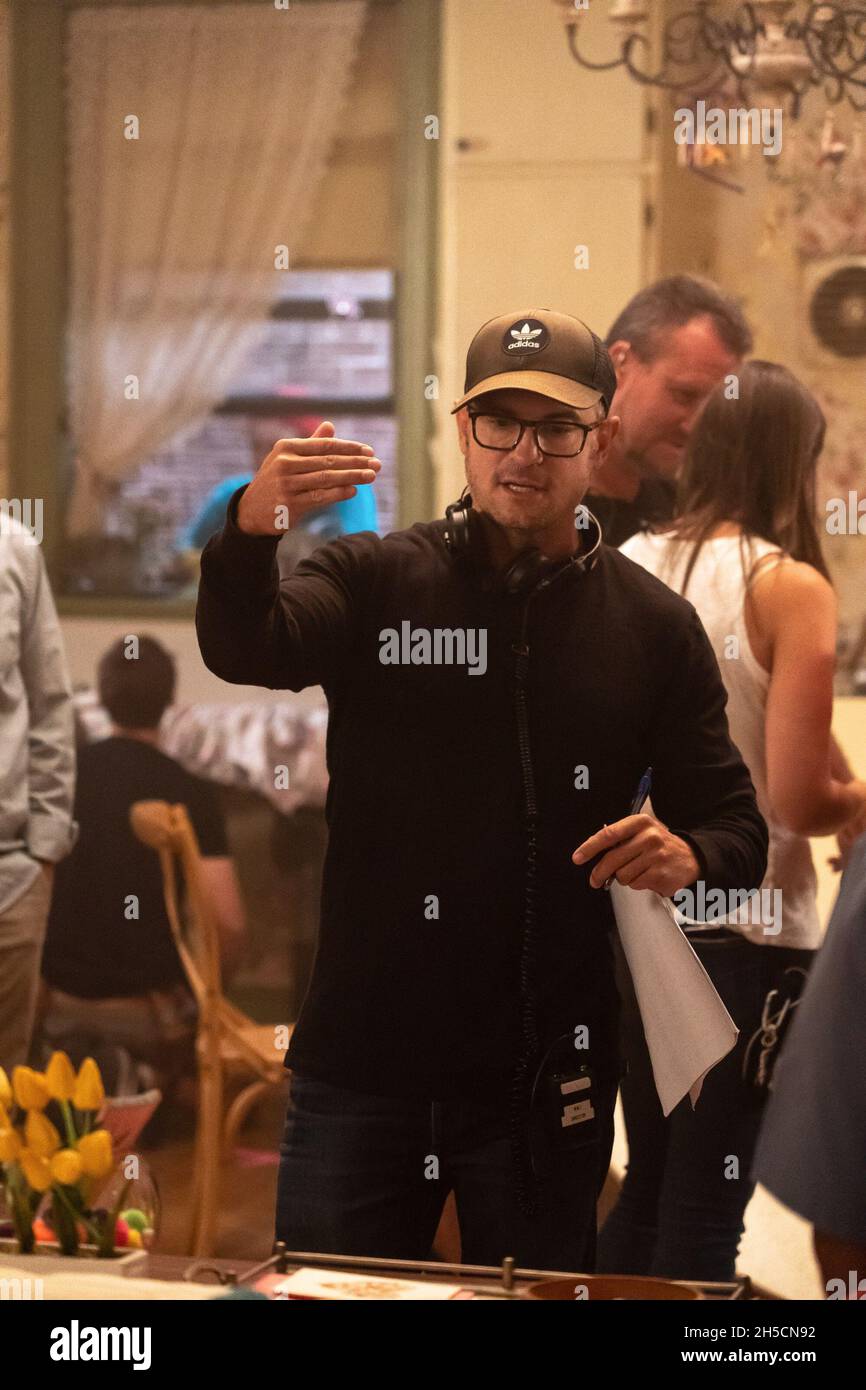 CLIFFORD EL PERRO ROJO GRANDE, director Walt Becker, en el set, 2021