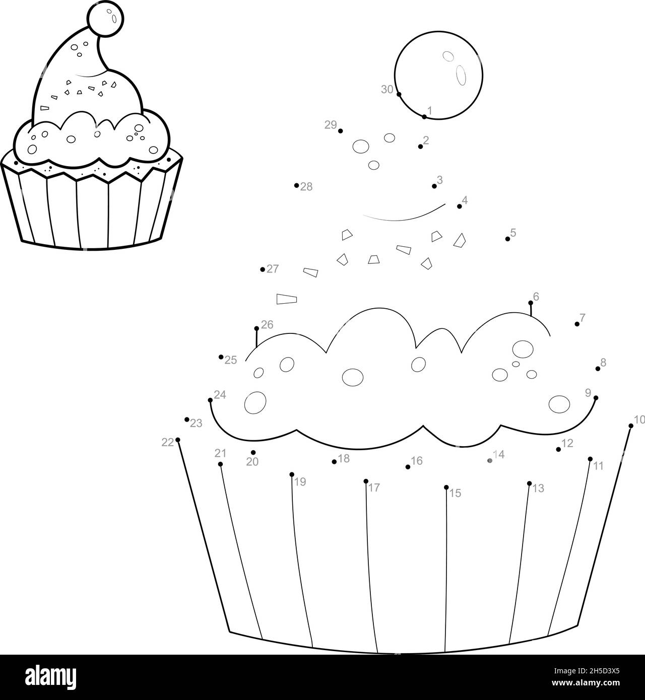 Rompecabezas navideño de punto a punto para niños. Conectar puntos juego. Ilustración vectorial de pastel de Navidad Imagen Vector de stock - Alamy Rompecabezas navideño de punto a punto para niños. Conectar puntos juego. Ilustración vectorial de pastel de Navidad Imagen Vector de stock - Alamy