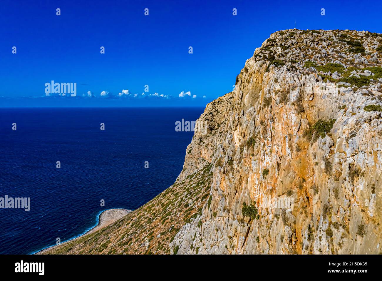 Kreta aus der Luft | Schöne Landschaften auf Kreta von oben gefilmt | Creta desde arriba con Drone Foto de stock