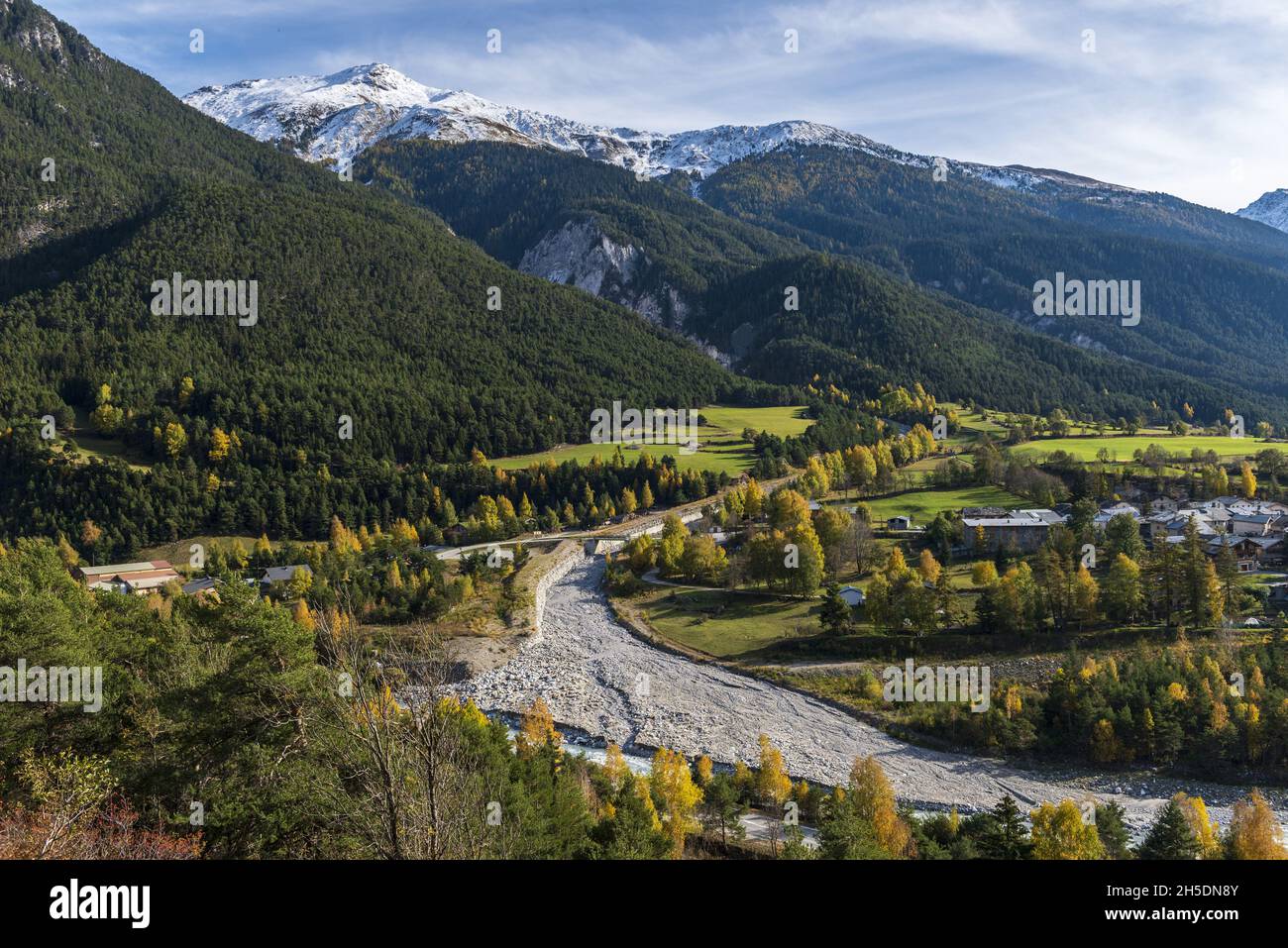 FRANCIA, Saboya (73), Val-Cenis, río Arco en Sollieres Foto de stock