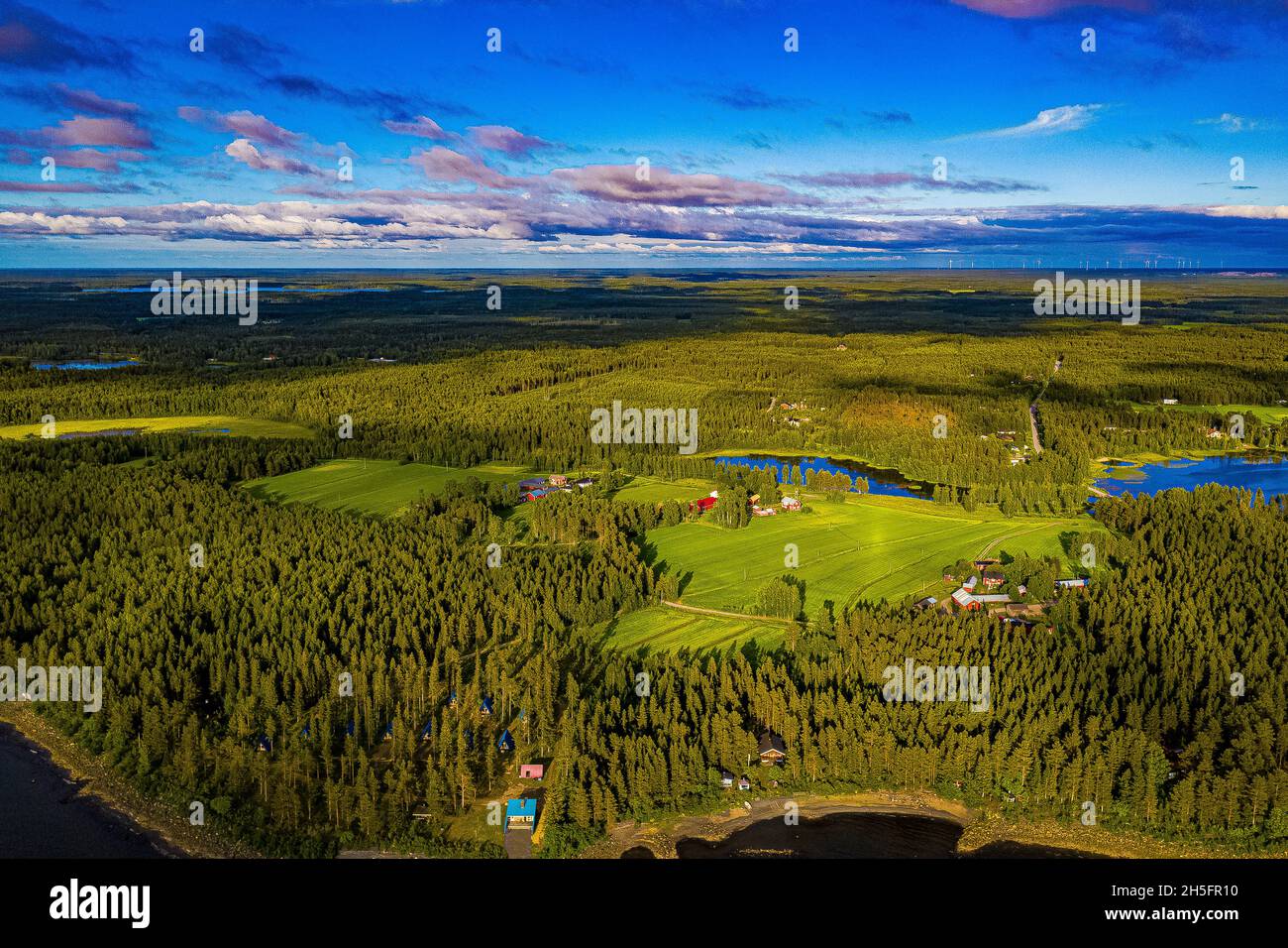 Finnland aus der Luft Foto de stock