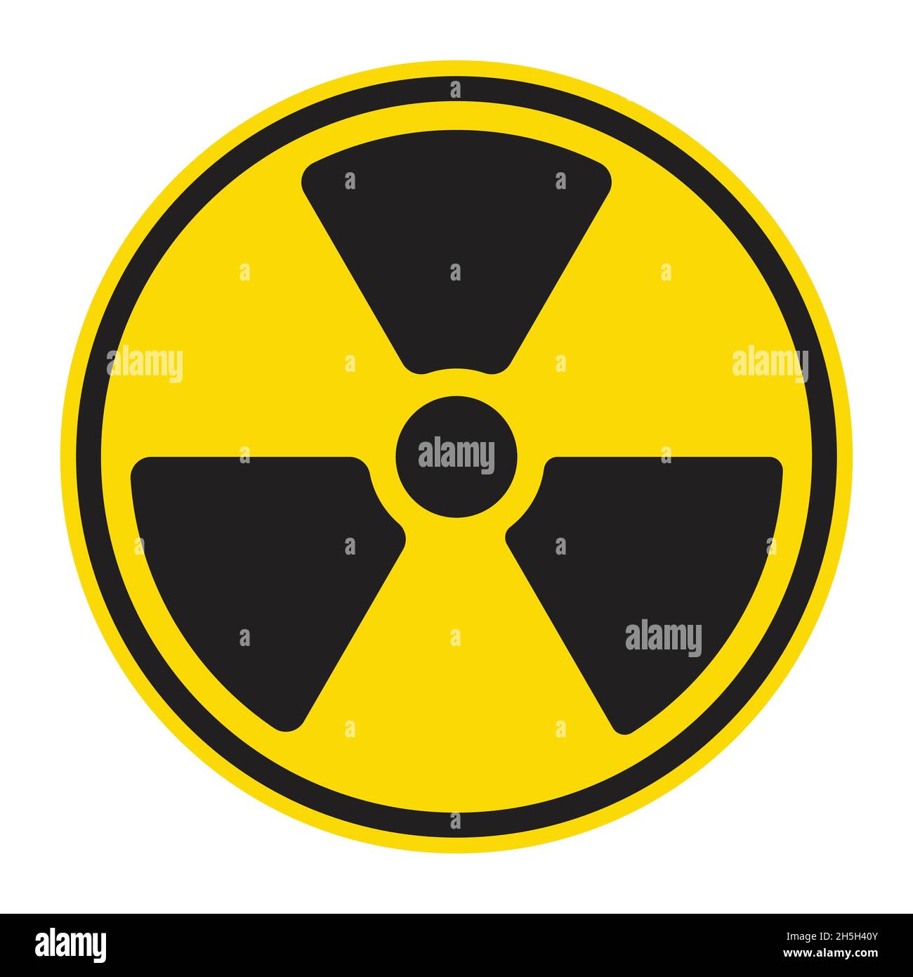 Icono De Advertencia De Radiación Nuclear Vector Símbolo Radiactivo Signo Atómico Para Diseño 0277