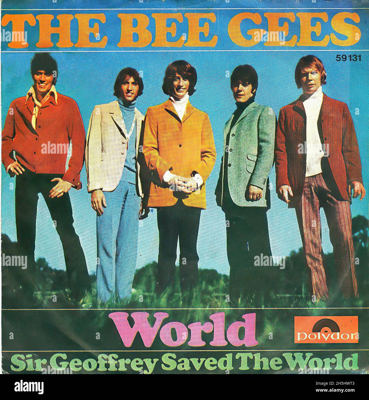 Portada de un solo disco vintage - Bee Gees, The - World - D - 1967  Fotografía de stock - Alamy