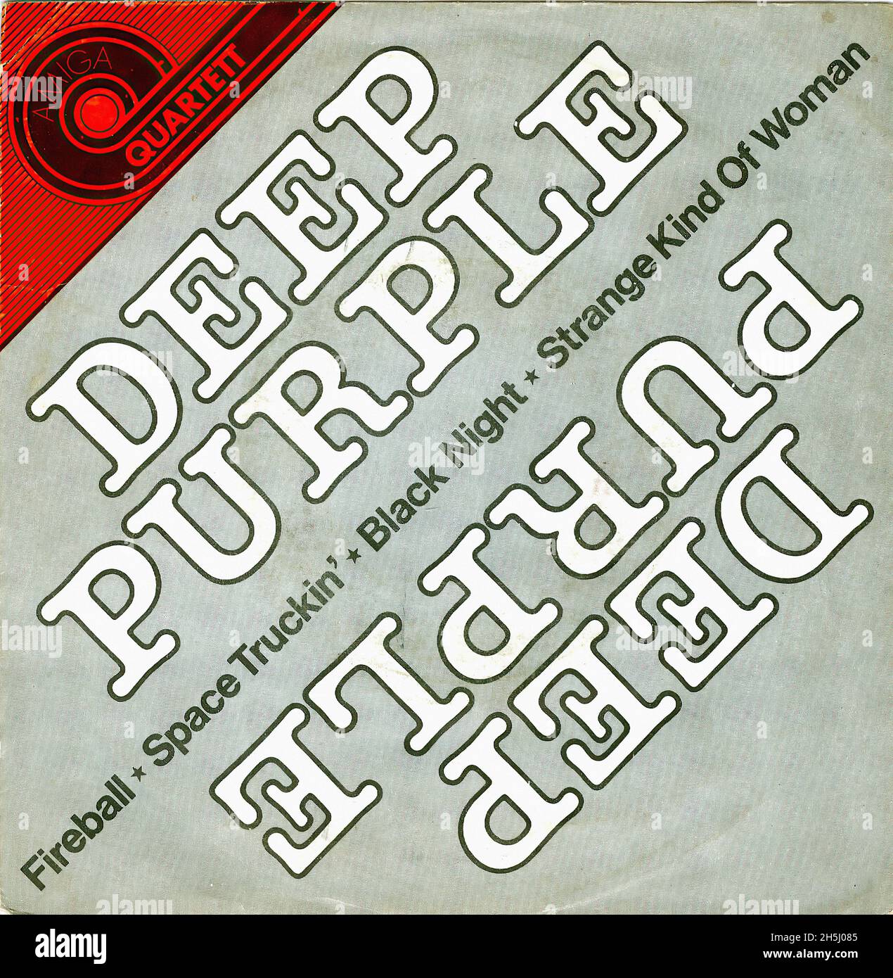 Vintage single record cover - Deep Purple - Amiga EP -GRP DDR - 1984 02 Foto de stock