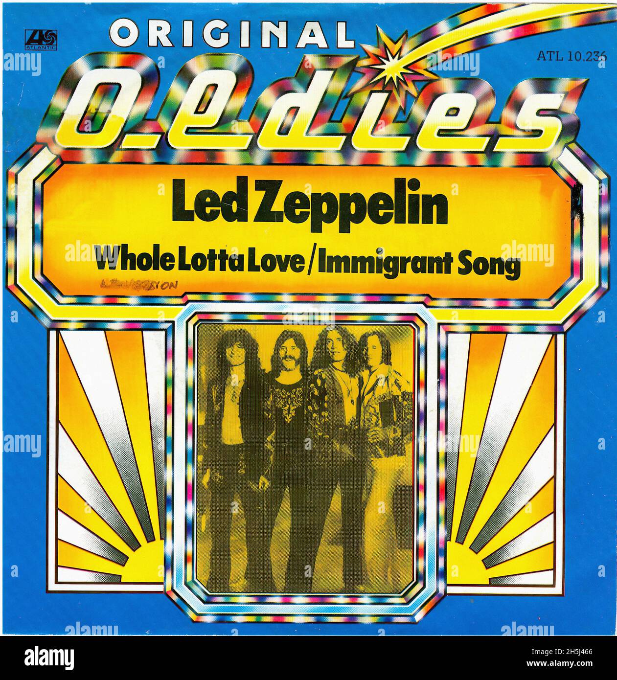 Vintage single record cover - Led Zeppelin - Whole Lotta Love- rerelease -  NL - 1979 Fotografía de stock - Alamy