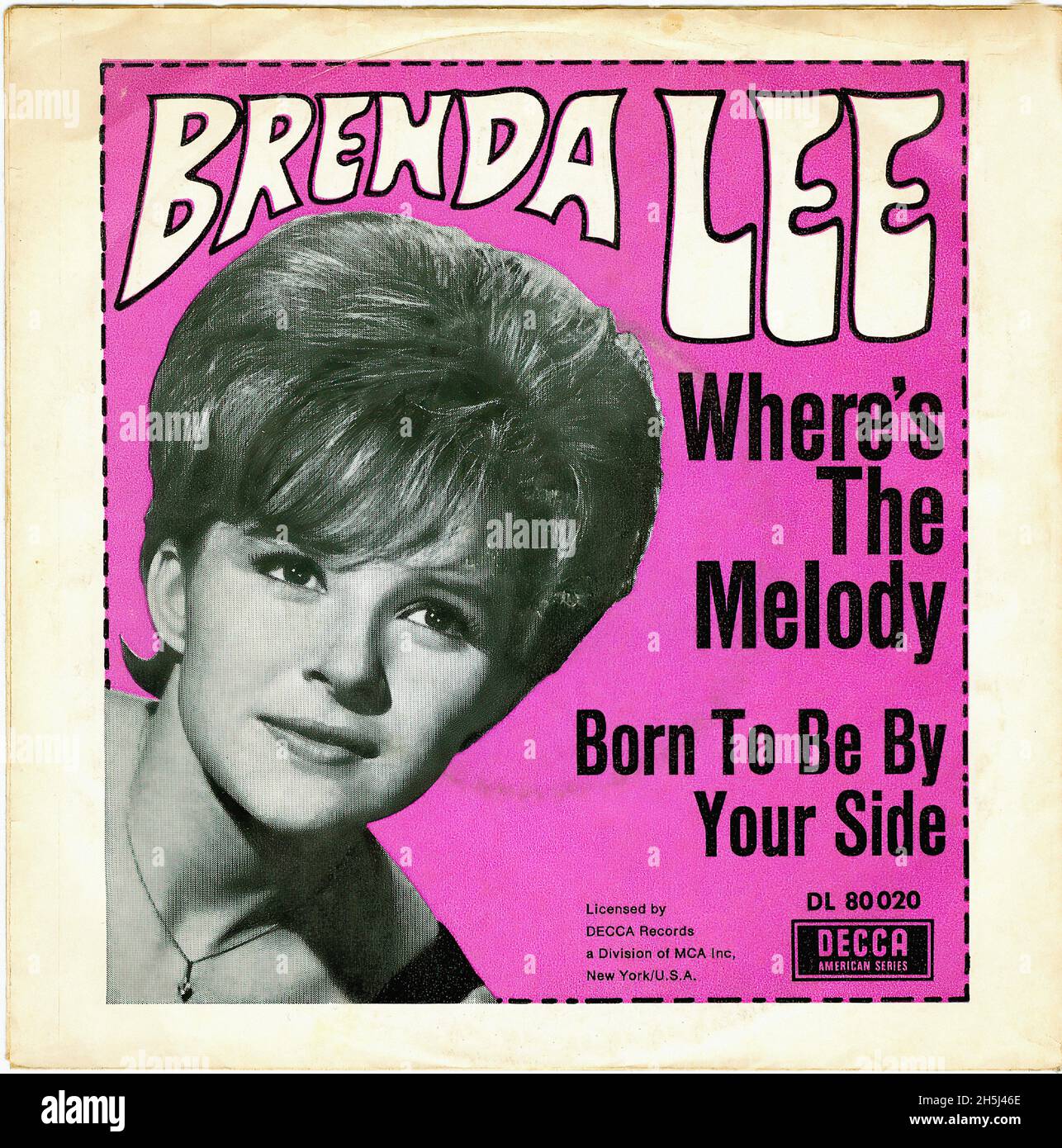 Portada de un solo disco vintage - Lee, Brenda - Nacido para ser por tu  lado - D - 1967 Fotografía de stock - Alamy