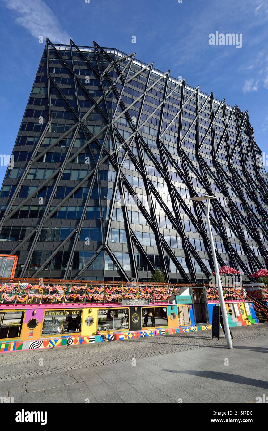 Edificio Brunel, 55-65 North Wharf Road, Paddington Waterside, Westminster, Londres, Reino Unido Foto de stock