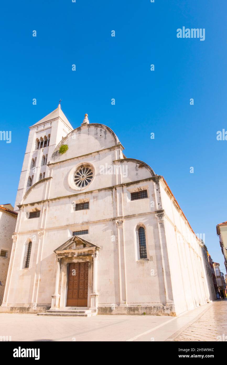 Benediktinski samostan sv marija, Monasterio de Santa María, Zeleni trg, Foro, casco antiguo, Zadar, Croacia Foto de stock