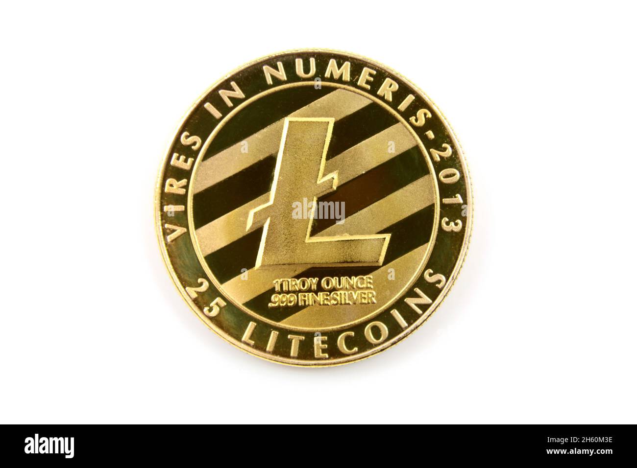 Litecoin LTC moneda digital moneda criptográfica Foto de stock