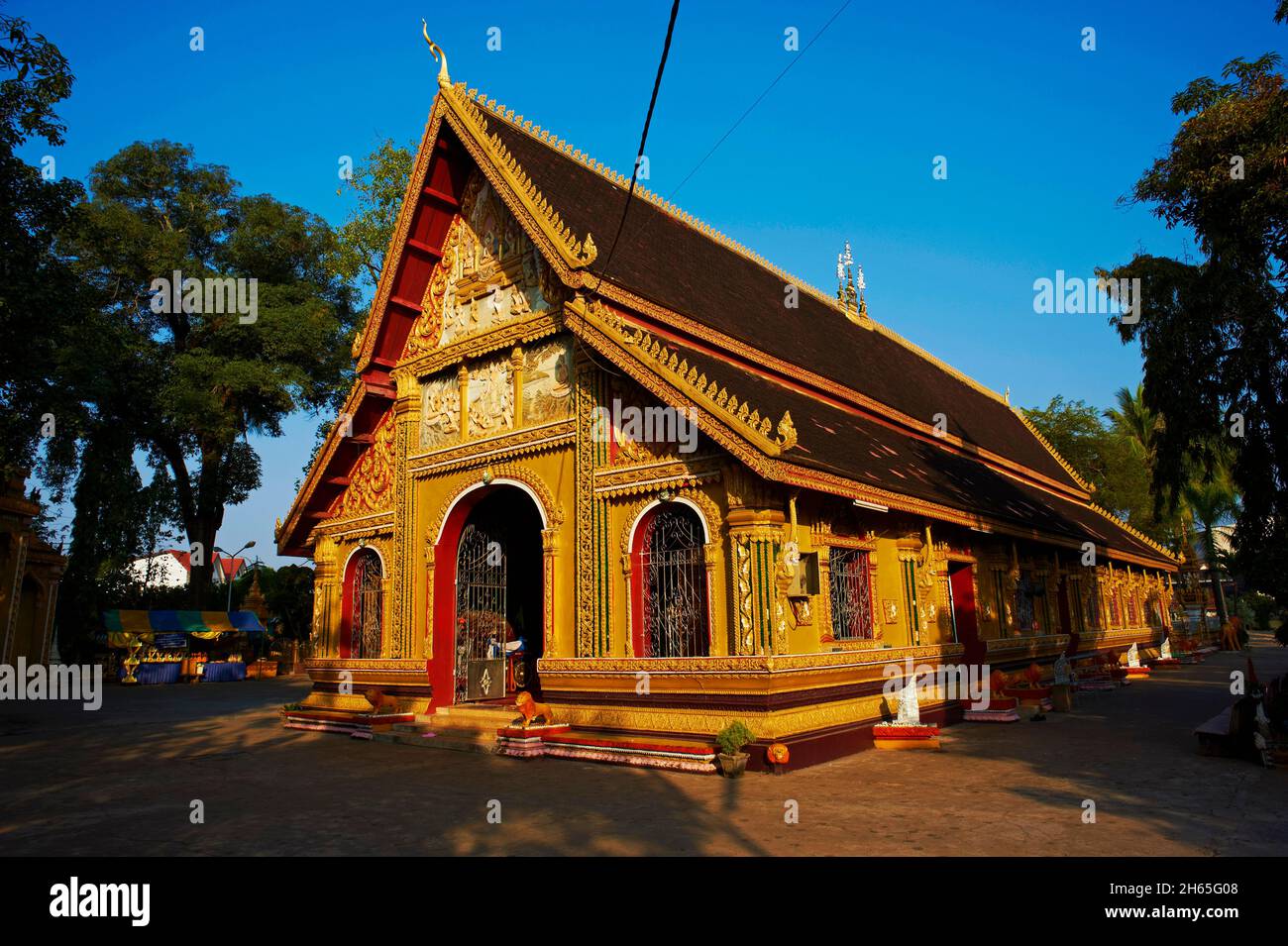 Laos, ville de Vientiane, templo de Vat Si Muang// Laos, ciudad de Vientiane, templo de Vat Si Muang Foto de stock