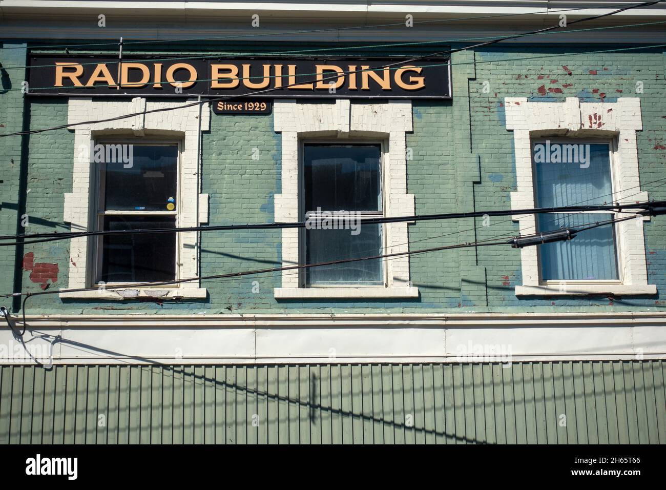 Edificio de Radio Sydney Nueva Escocia Canadá Estación de Radio Local Cape Breton Nueva Escocia Canadá Max FM 98,3 Estación de Radio establecida en 1929 Exterior Foto de stock