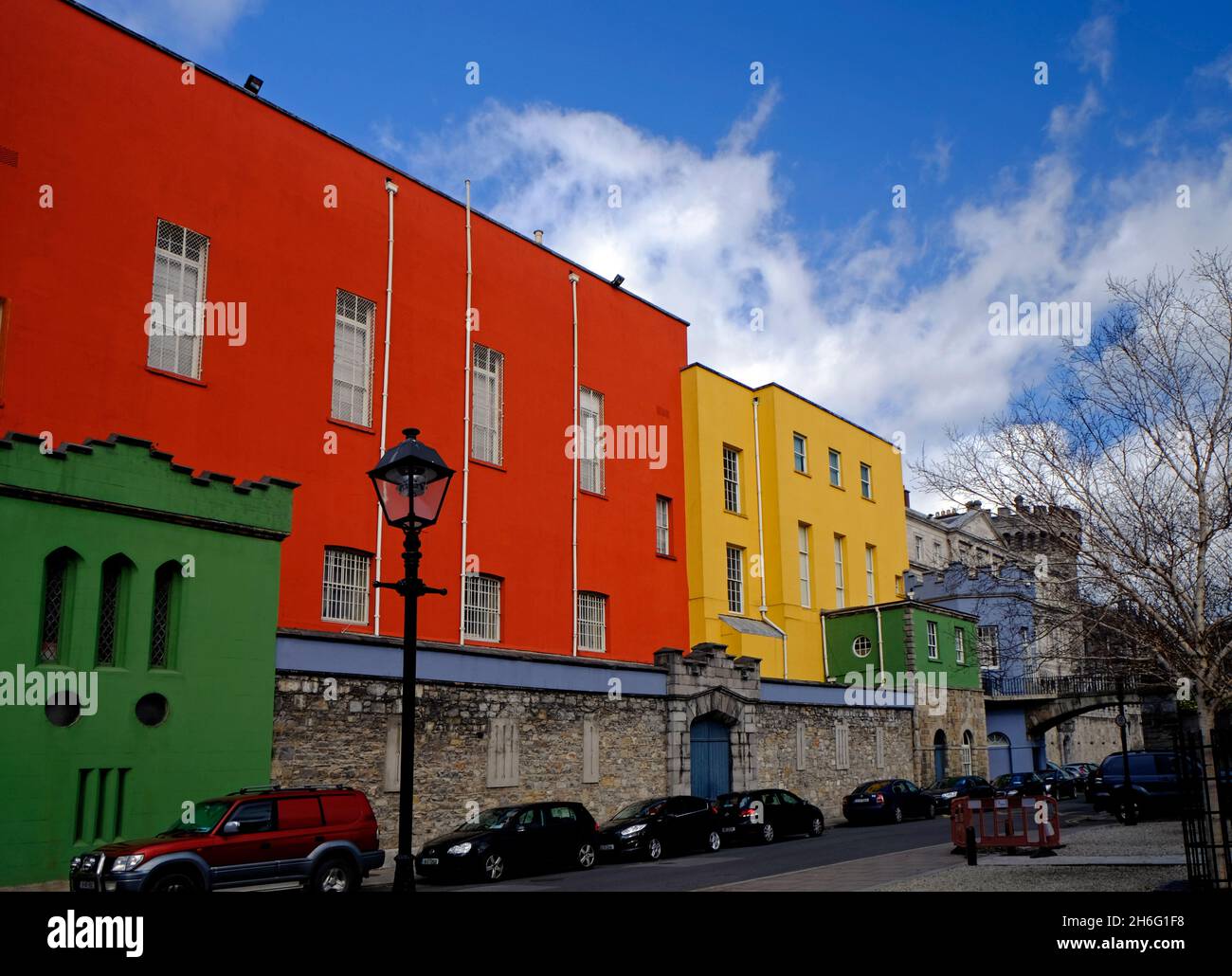 Edificios del Castillo de Dublín, Ciudad de Dublín, Irlanda, República Foto de stock