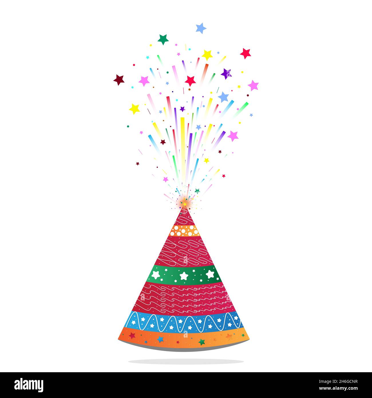 Ilustración vectorial del fondo aislado de las galletas de Diwali, Flower Pot Cracker. Ilustración del Vector