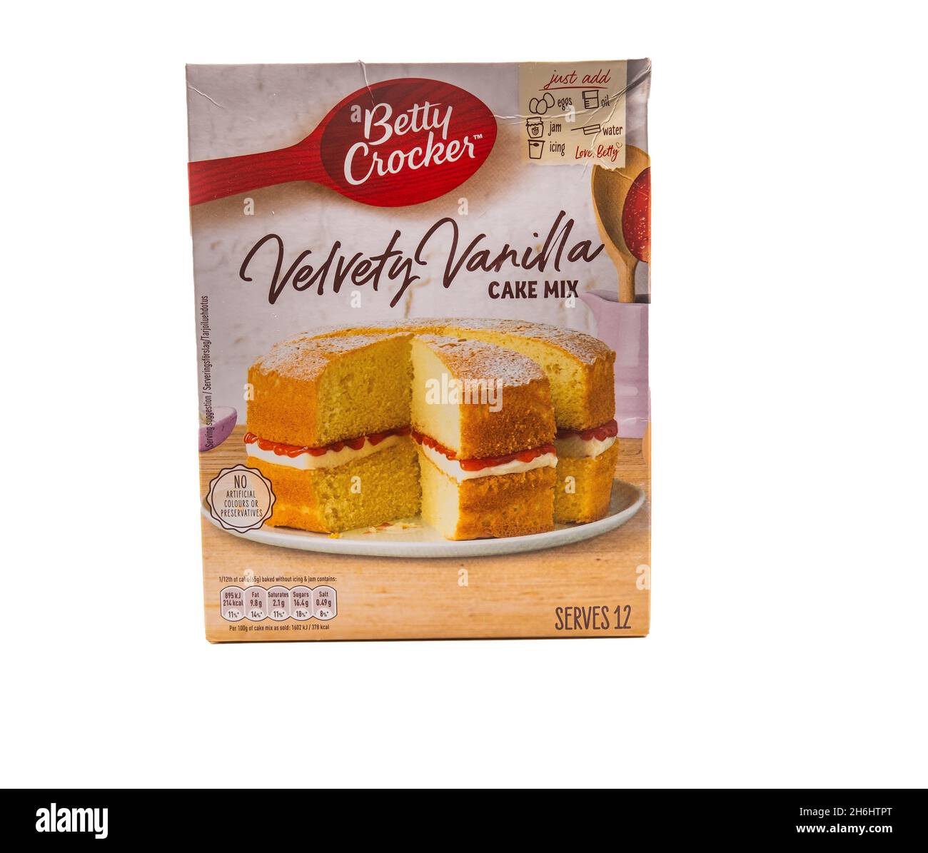 Betty Crocker Vanilla Cake Mix Fotografía de stock - Alamy