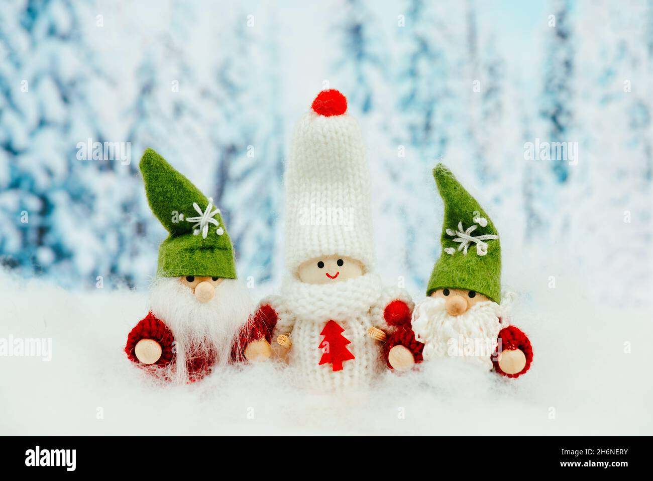 Navidad Navidad feliz Saucy Santa Elfo divertido presente en Blanco Tarjeta de felicitación