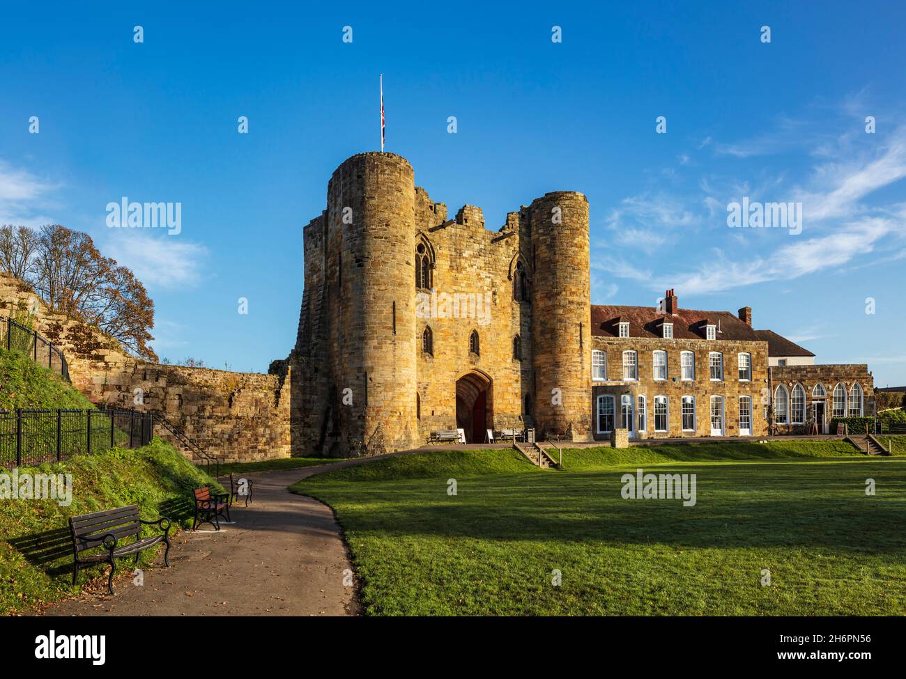 Castillo en Tonbridge. Foto de stock