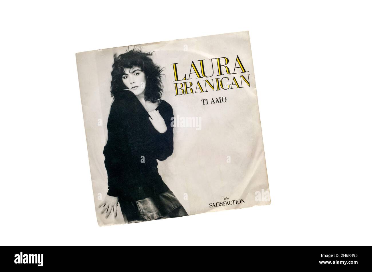 1984 7' single, Ti Amo de Laura Branigan. Foto de stock