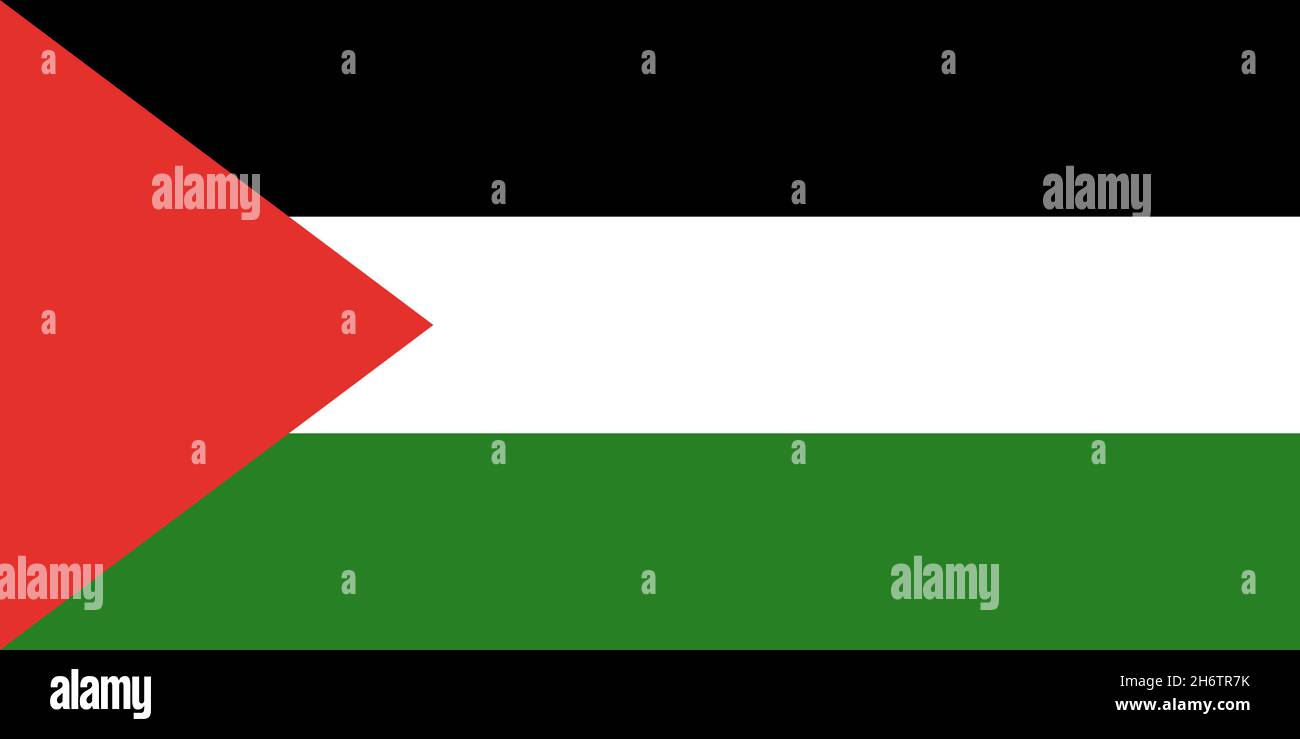 Nationalfahne von Palästina Foto de stock