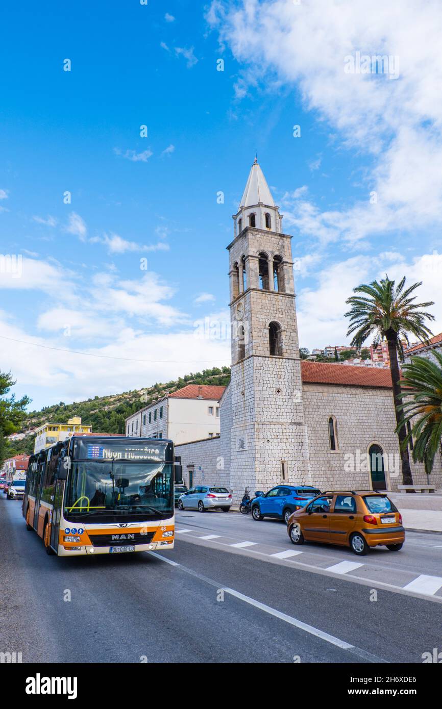 Obala Ivana Pavla II , Gruz, Dubrovnik, Croacia Foto de stock