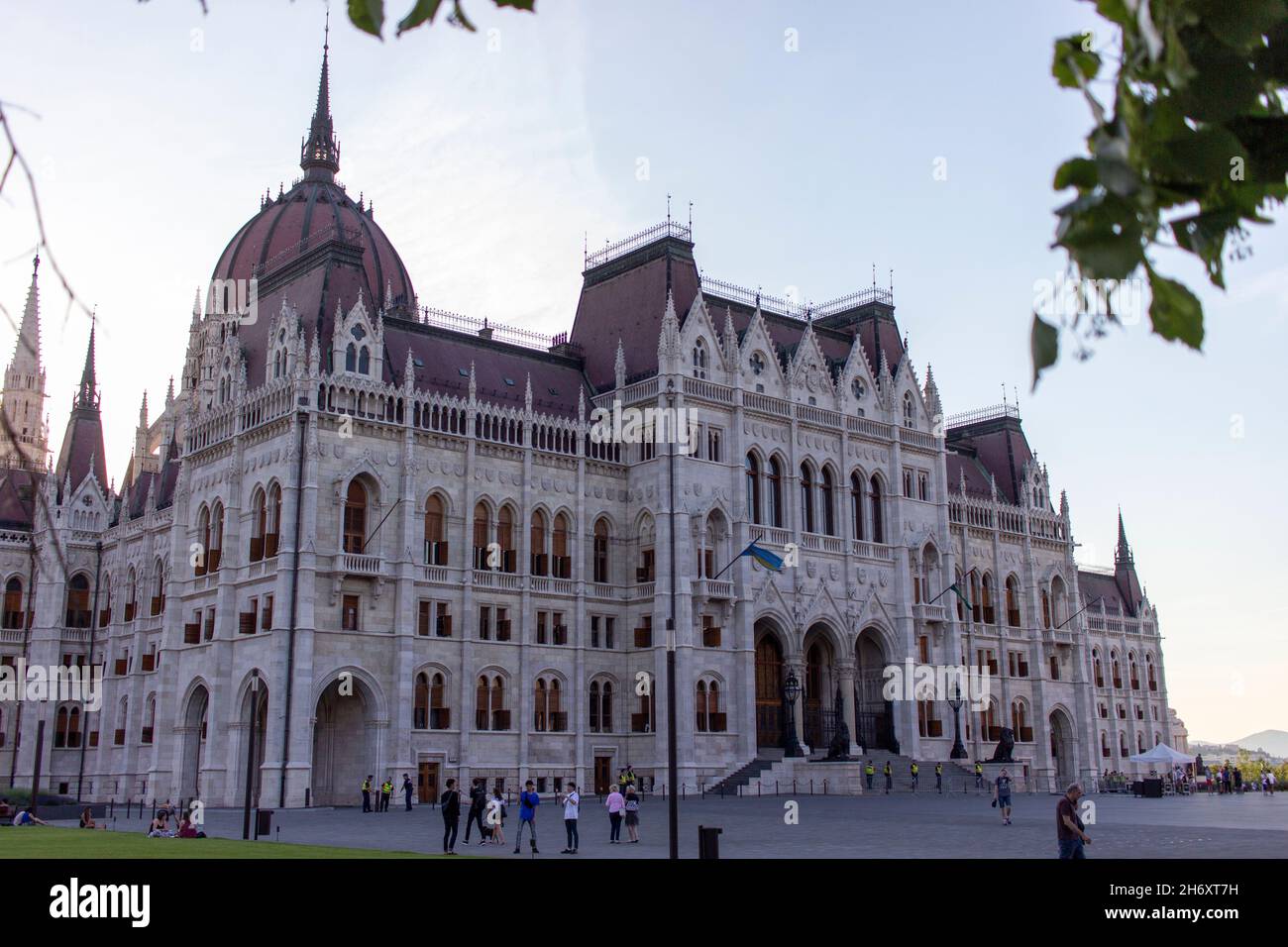 Budapest, Hungría - Edificio del Parlamento húngaro Foto de stock