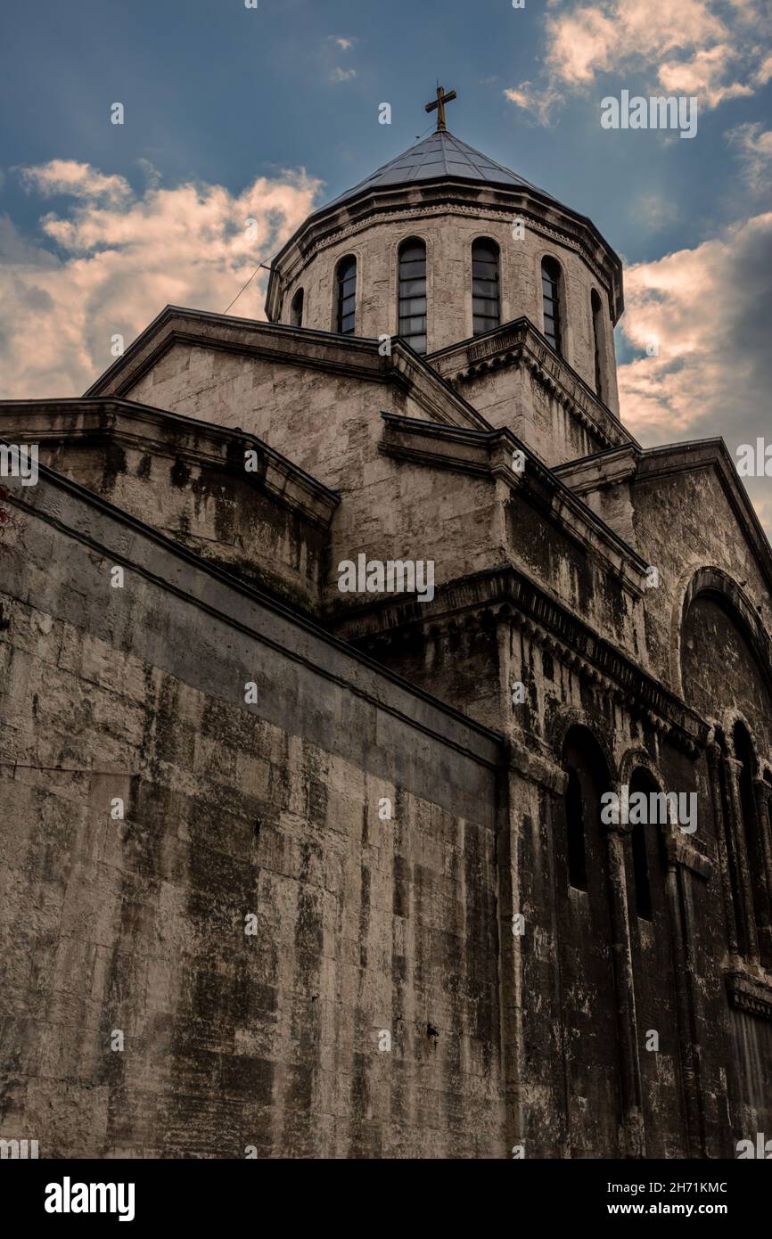Surp Krikor Lusavoric Iglesia armenia en Karakoy, Estambul Foto de stock
