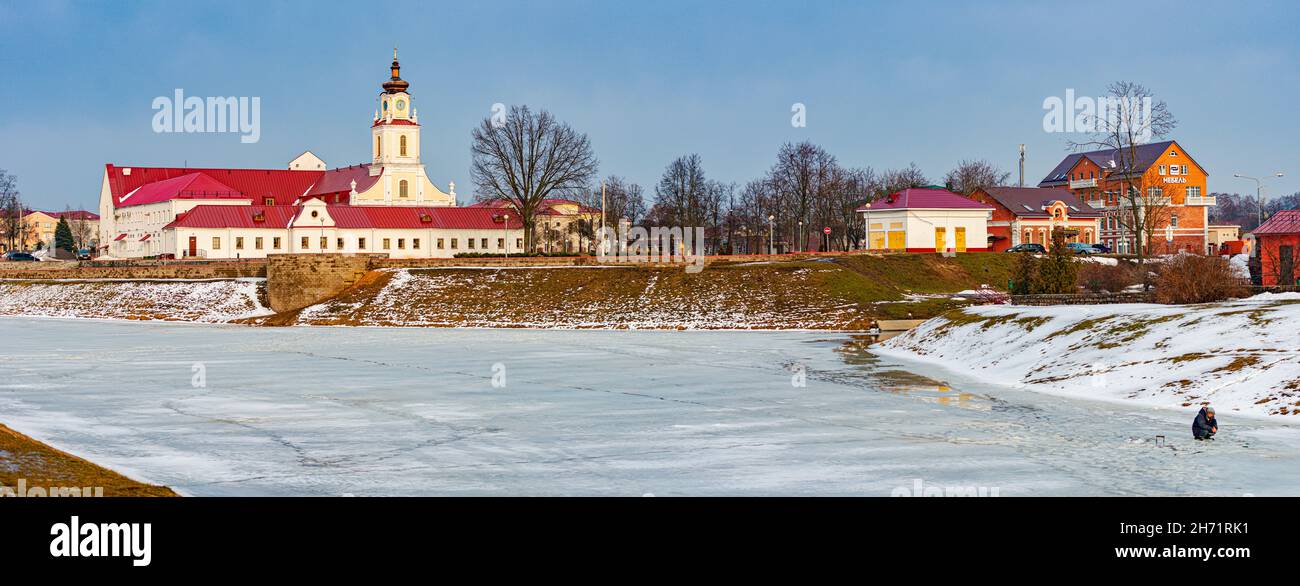 Orsha en la República de Belarús en invierno Foto de stock