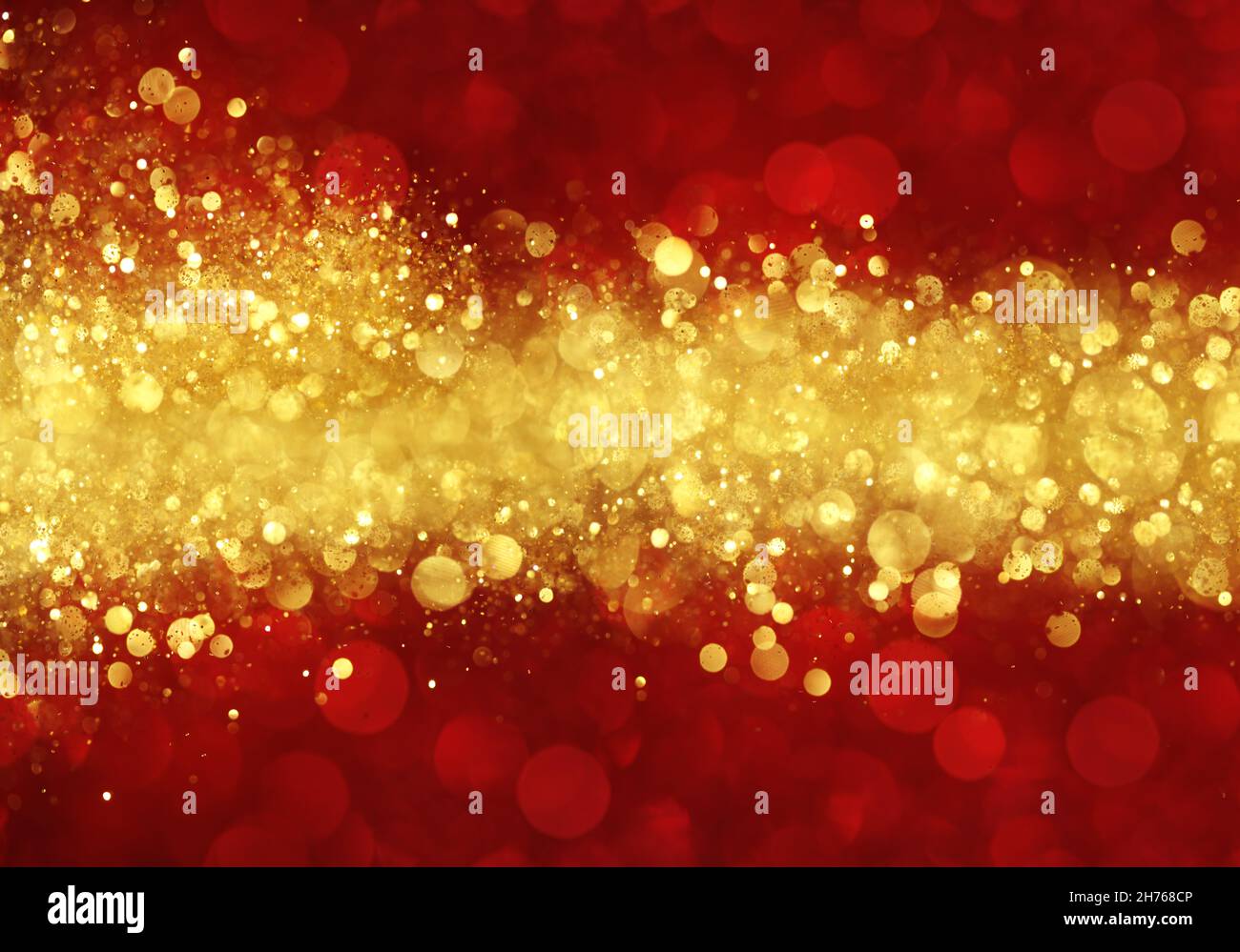Rojo y Oro abstract Christmas background Foto de stock