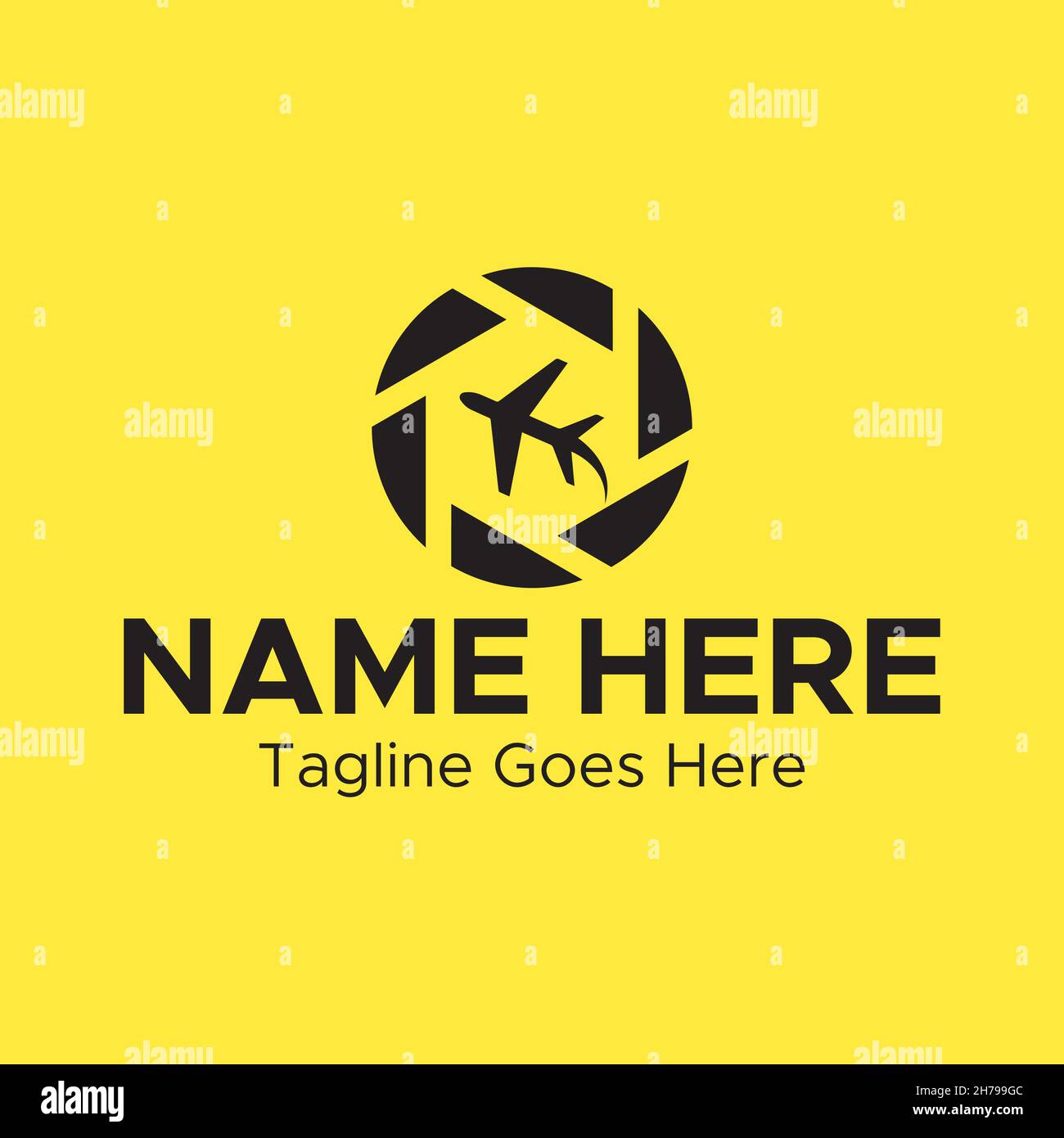 Logotipo de la agencia de viajes mundial Imágenes vectoriales de stock