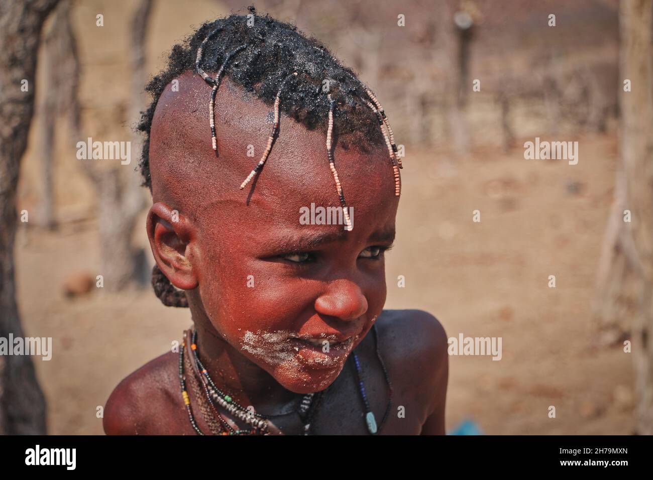 Namibia, Río Kunene, Cataratas de Epupa, Angola, Himba, Tribu, África, Viajes, Fotografía Foto de stock