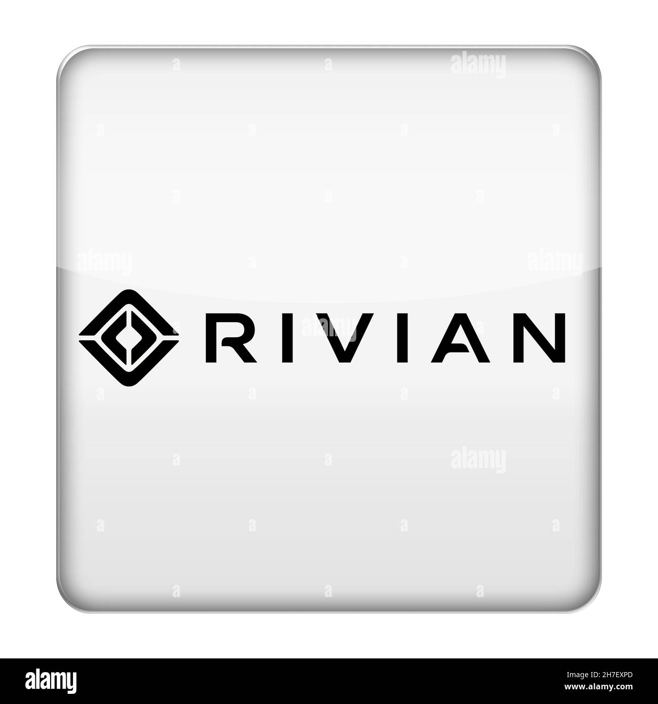 Logotipo de Rivian Foto de stock