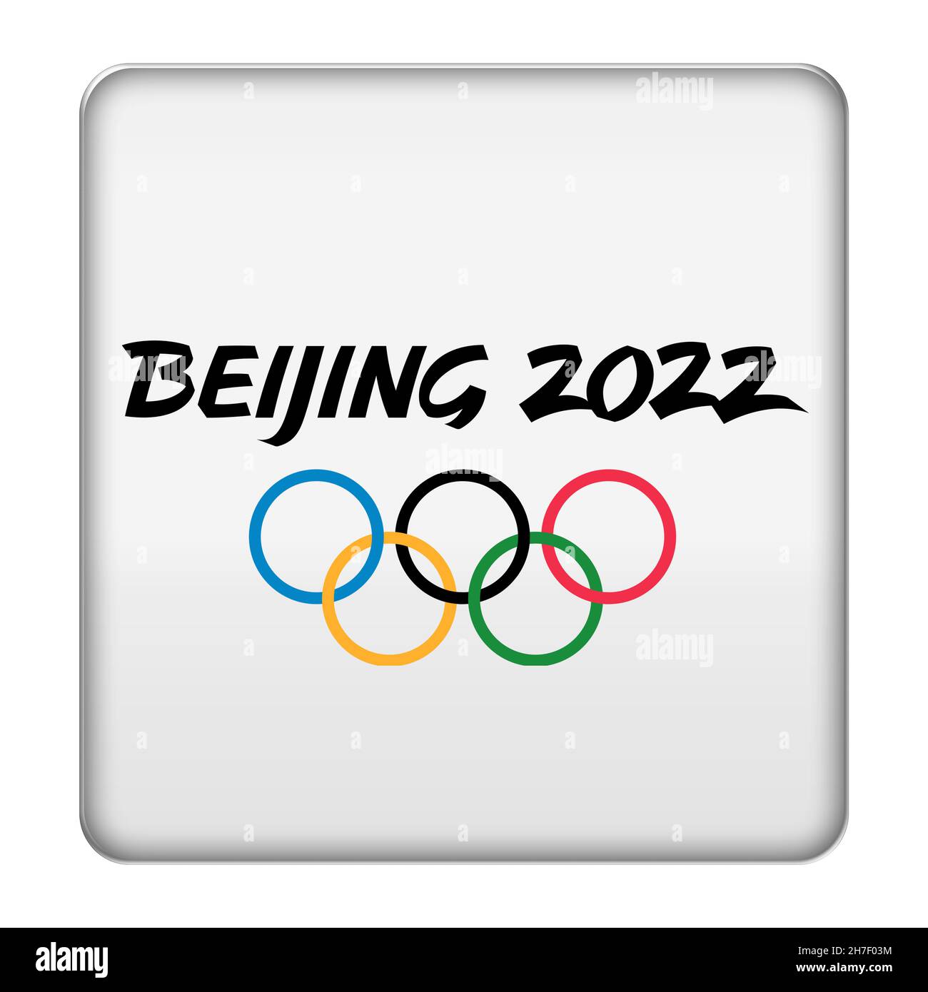 Pekín 2022 - Juegos Olímpicos de Invierno Foto de stock