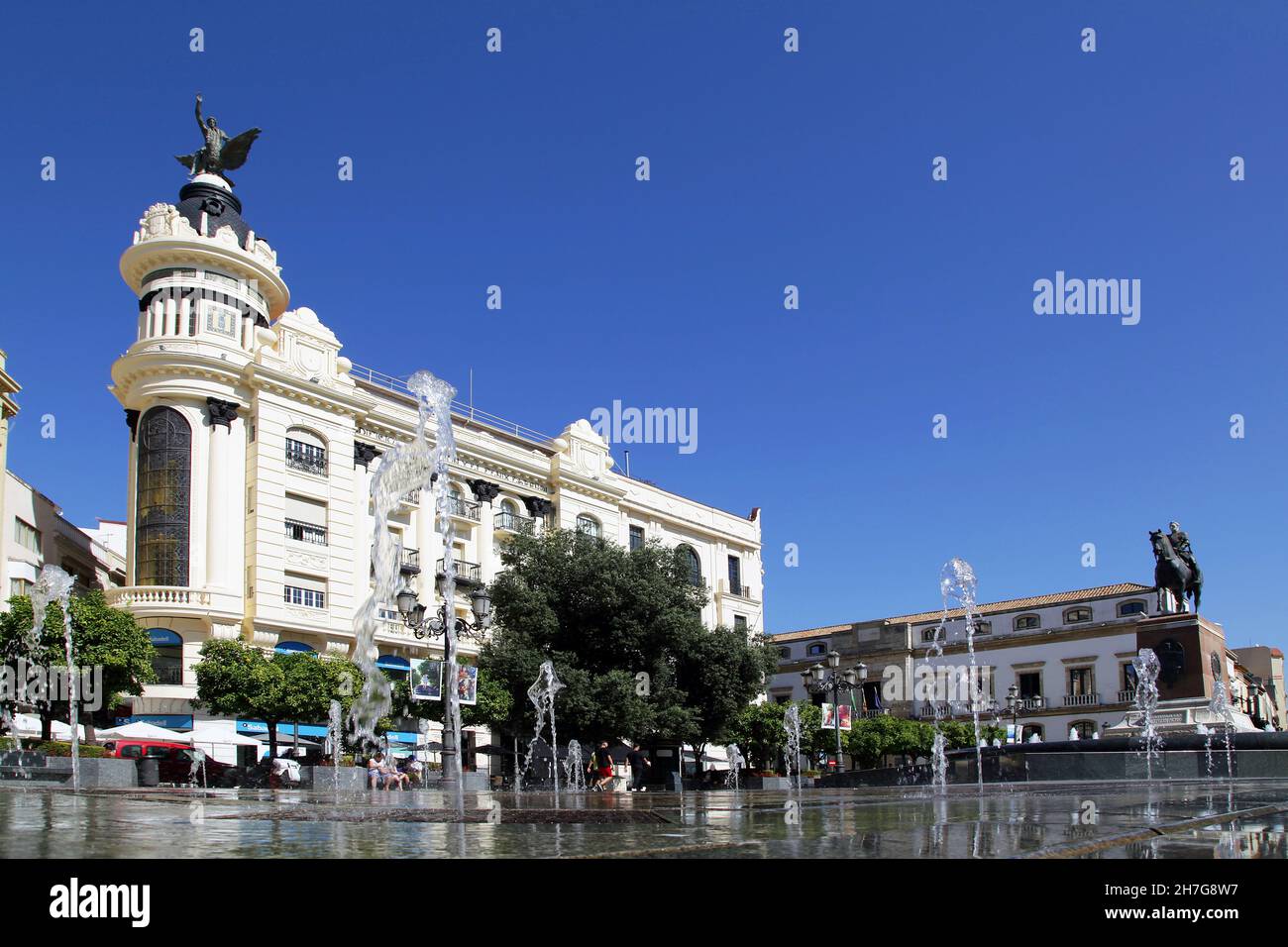 Plaza de las Tendillas, Plaza de las Tendillas en Córdoba, Andalucía Foto de stock